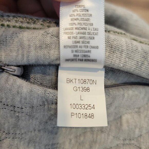 Bonobos Men’s Quilted Vest in Green / Gray Size Large - Picture 8 of 8